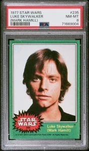 1977 Topps Star Wars #235 Luke Skywalker Mark Hamill PSA 8 NM-MT - Picture 1 of 2
