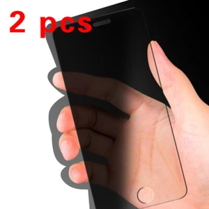 2x For LG/HTC M8/9 U11/12 Anti-Peep Screen Protect Film Privacy Tempered Glass - Picture 1 of 9