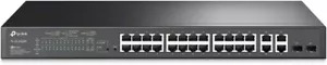 TP-Link TL-SL2428P JetStream 24-Port 10/100Mbps Smart PoE+ Switch +2 Gigabit SFP - Picture 1 of 8