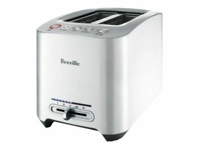 Breville Die-Cast BTA820XL 2-Slice Silver Smart Toaster - Silver