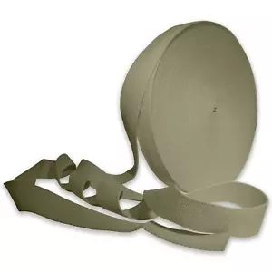 Cachi leggero 25 mm nastro tessuto cotone cinghia 1 pollice borsa per fare - Foto 1 di 12