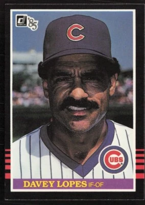 1985 Donruss #604 Davey Lopes Chicago Cubs - Image 1 of 2