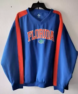 FLORIDA GATORS Mens XL Knights Apparel Pullover Windbreaker Pockets & Side Zip - Picture 1 of 8