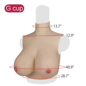 Huge Boobs H Z Cup Silicone Breast Forms Breastplate Crossdresser Drag Queen - Picture 1 of 20