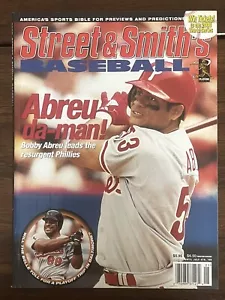 2000 Street & Smith's Baseball Yearbook Magazine----Phillies Bobby Abreu - Picture 1 of 2