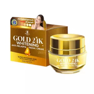 Gold 24K Whitening Anti Melasma Facial Cream Super Whitening Skin Pure Gold 15g - Picture 1 of 7