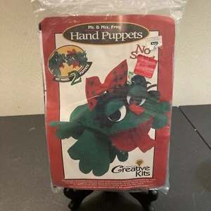 NOS Create Your Own Hand Puppet Show DIY Animal Frog Craft Kit Creative Art Kids - Picture 1 of 7