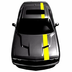 NEW Fits CHALLENGER 8" Single Offset Racing Stripes Vinyl Decal Graphics - Picture 1 of 13