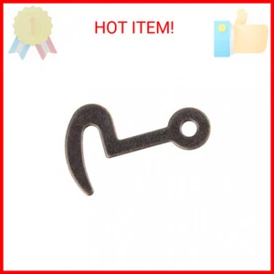 UNIQANTIQ HARDWARE SUPPLY Small Antique Brass Lid/Door Latch Hook Lock | Pack of - Picture 1 of 2