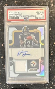 2021 PRIZM SILVER /99 RPA Najee Harris Steelers #RPANH AUTO PSA 8 - Bild 1 von 2