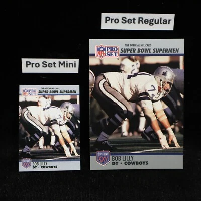 1990 Bob Lilly Cowboys "Super Bowl Supermen" Pro Set Mini #85 .. See Description - Image 1 of 2