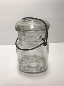 Vintage Kugelfinsternis Quadrat Klarglas Pint #3 - Bild 1 von 9