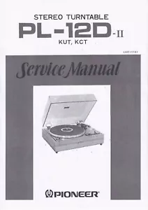 Service Manual-Anleitung für Pioneer PL-12 D-II - Bild 1 von 1