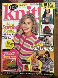 Let’s Knit Magazine July  2011 Issue 44 NO FREE GIFTS (Pins & Patterns) - Picture 1 of 11