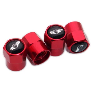 4pcs Hex Fit Genesis Car Wheels Tire Air Valve Caps Stem Dust Cover Decor Red - Picture 1 of 5