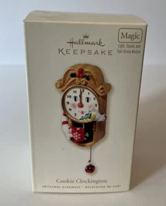 Hallmark CHRISTMAS Ornament COOKIE CLOCKINGTON MAGIC 2007 Sound Light Motion - Picture 1 of 2