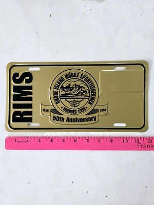 PLACA DE LICENÇA RHODE ISLAND 🔥GRÁTIS📬🔥 PESCADOR ESPORTIVO MÓVEL ~ CLUBE DE PESCA AROS - Imagem 1 de 4