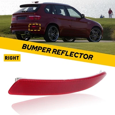 Luz reflectora de parachoques trasero derecho roja para BMW X5 E70 2007-2010 lado del pasajero EE. UU. Foto 1 de 4