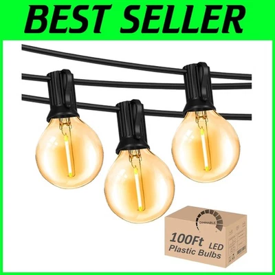 Connectable LED Patio String Lights - Outdoor Hanging Lights - Image 1 of 4