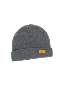 Four Seam Cuffed Beanie Unisex Dark Grey Thick & Warm Knit Winter Hat by Back 40 - Picture 1 of 3