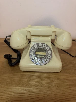 Vintage Bush Savoy Cream Telephone Push Button Dial Untested - Image 1 of 4