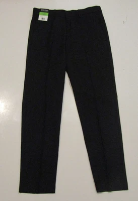 HAGGAR Black Comfort Performance Straight Fit Dress Pants 36 X 30 NWT Mens - Image 1 of 3
