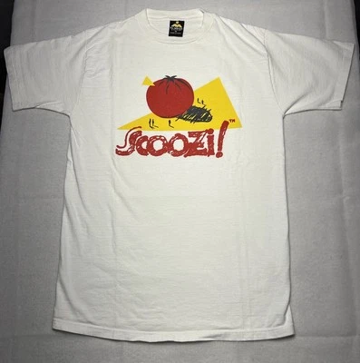 Restaurante Italiano Scoozi Chicago Vintage Puntada Única Cerrado Talla Mediana Hecho en EE. UU. Foto 1 de 4