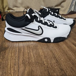 Nike Air Diamond Varsity Men White Turf Baseball Shoe Cleat Size 10.5 FN7454-102 - Picture 1 of 10