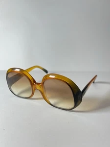 Vintage Christian Dior Sonnenbrille gelb grün Oversized Gestell 70er 80er Jahre Y632A - Bild 1 von 13