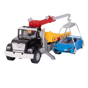 DRIVEN by Battat – Camion rimorchio giocattolo grande con auto e gru - Foto 1 di 7