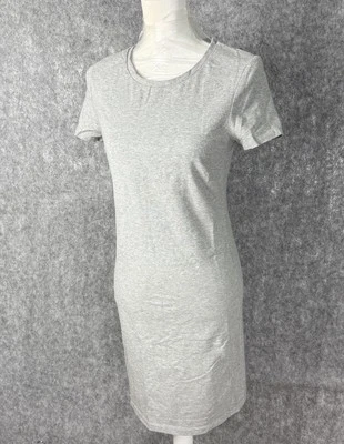 Old Navy Women’s Small Light Gray T-Shirt Dress Casual Short Sleeve Basic NWOT - Image 1 of 4