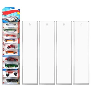 5 Pack Acrylic Model Car Display Case Wall Mount Compatible with Hot-Wheels M... - Picture 1 of 7
