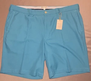 Peter Millar Crown Sport Shorts Men's 42, 9" Inseam Performance Golf Teal Blue - Picture 1 of 6