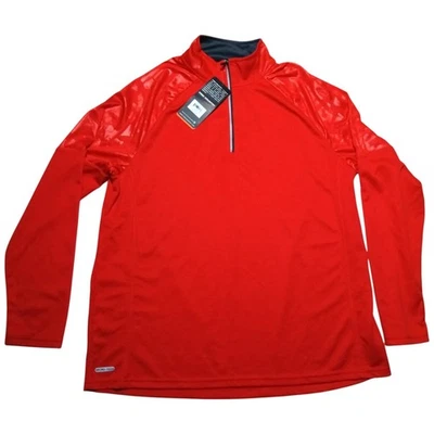 Free Country Mens XL 1/4 Zip Long Sleeve Pullover Bicycle Gym Uniform - Image 1 of 4