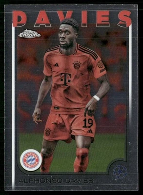 2025 TOPPS CHROME UEFA CHAMPIONS LEAGUE ALPHONSO DAVIES FC BAYERN MUNCHEN #96 - Image 1 of 2