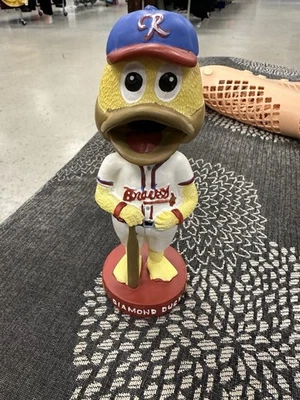 DIAMOND DUCK Richmond / Atlanta Braves MiLB Retired Mascot  Bobblehead - Image 1 of 3
