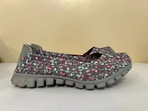 CT6 Skechers Memory Foam Delphi Damenschuhe flache Schuhe Stretchgewebe 9,5 - Bild 1 von 8