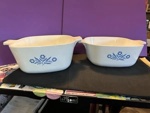 De colección 1-CORNINGWARE 1 1/2 y 1-Pirocerama 1 3/4 Azul Aciano ¡Sin Tapas! - Imagen 1 de 8