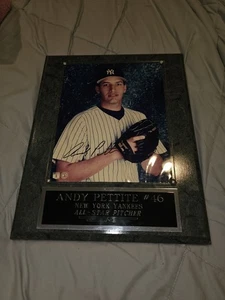 Yankees Andy Pettite Autographed 11x14 Plaque - Picture 1 of 2