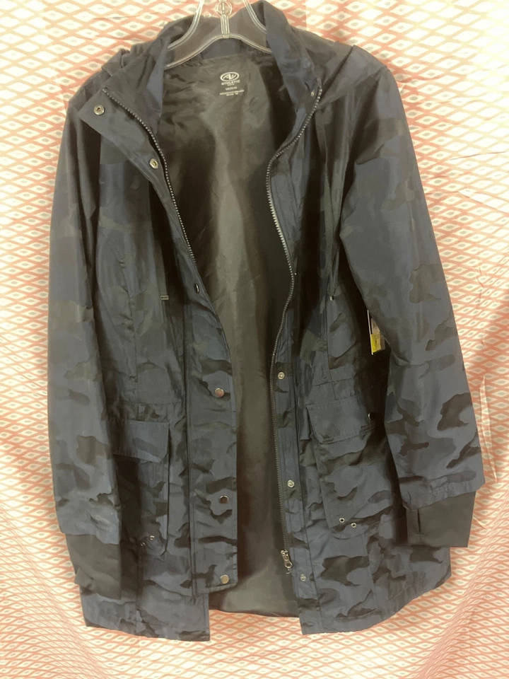 Athletic Works Mens Blue/Camo AW Anorak Jacket L/G (12-14)- NWT - Image 1 of 4