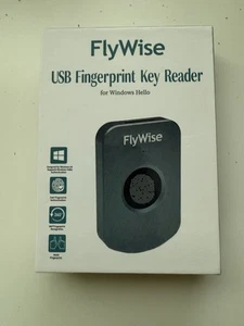 FlyWise USB Fingerprint Key Reader for Windows 11/10 Hello - Photo 1/9