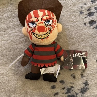 "A Nightmare on Elm Street" Freddy Krueger 长毛绒 8" Ruz 全新 带标签 — 第 1/4 张图片