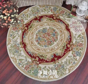 Charming Floor Mat Rug Carpet Round Country Floral Style - Bild 1 von 1