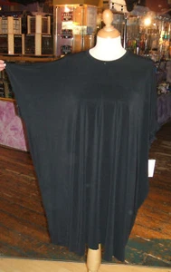 Baylis & Knight Camiseta Negra Parisina Chic Vestido CAPA Relajado Gran Tamaño Genial - Imagen 1 de 5