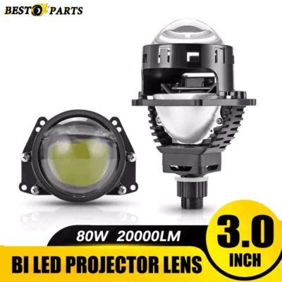 3.0" Bi LED Projector Lens 6000K Headlight 100W Retrofit Universal  3570 Chip - Image 1 of 4