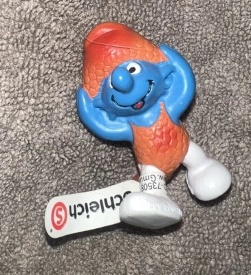 Figura de PVC Coleccionable Astrology Pitufos: Zodiac Piscis Pitufo Pez 20719 RARA Foto 1 de 4