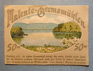 Notgeld 50 Pfennig 1. Juni 1921 Malente Gremsmühlen Fischerhütte am Dieksee - Bild 1 von 2