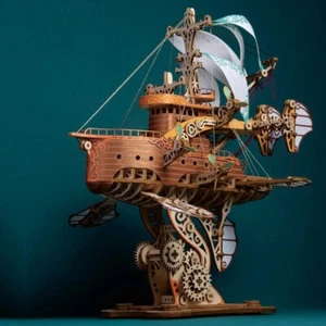 MMZ 3D puzzle in legno astronave / fai da te kit modello regalo per bambini e ragazze - Foto 1 di 6