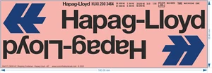 Shipping Container - Hapag-Lloyd 40' - 1/35 - Water Decal - Picture 1 of 2