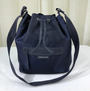 NEW Longchamp Womens Le Pliage Neo Bucket Drawstring Crossbody Bag Nylon in Navy - Picture 1 of 24
